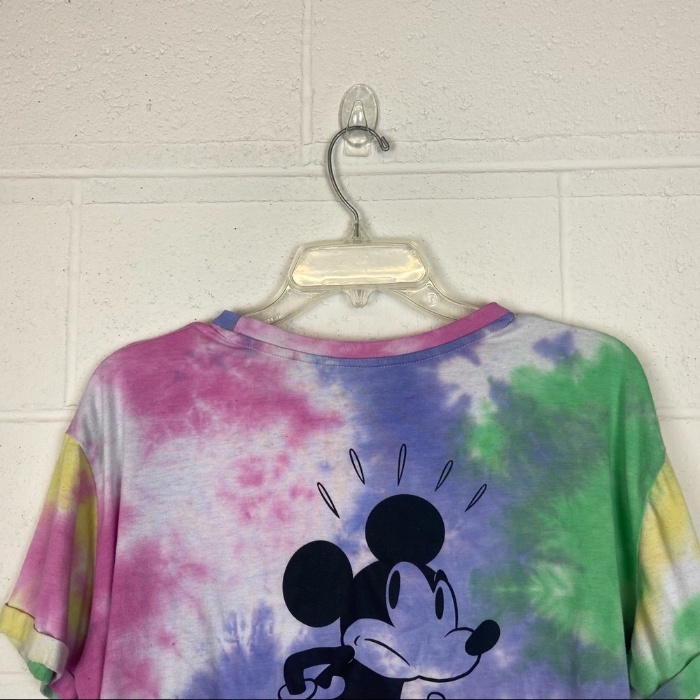 ❗️Juniors Disney Cropped Tye Dye Top - Picture 3 of 7